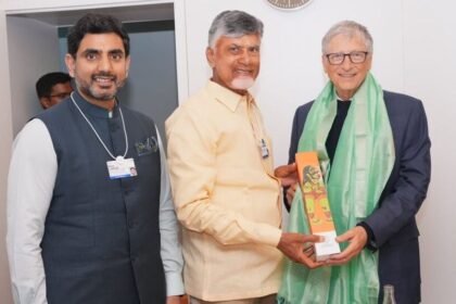 దావోస్ లో బిల్ గేట్స్ లో చంద్రబాబు భేటీ-1995 ఐటీ, 2025లో ఏఐ అని సీఎం ట్వీట్-cm chandrababu meets bill gates in davos wef summit requests support it development in ap ,ఆంధ్ర ప్రదేశ్ న్యూస్