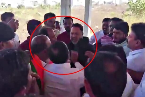 పేదల భూములు కబ్జా చేస్తారా ? రియల్ బ్రోకర్ చెంప చెల్లుమనిపించిన ఎంపీ ఈటల