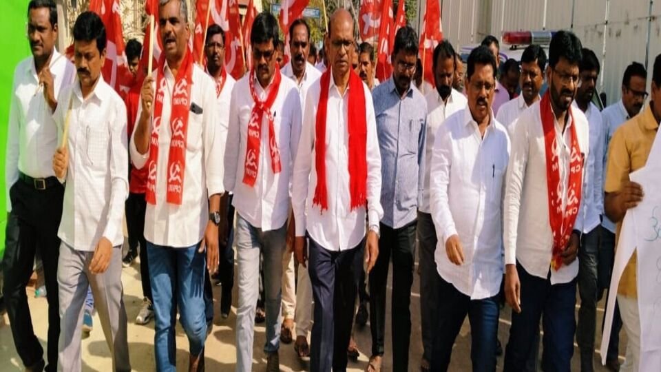 కేంద్ర బడ్జెట్ బడా బడా కోసమే కోసమే కోసమే కోసమే తెలంగాణకు తెలంగాణకు- అన్యాయం- సీపీఎం- సంగారెడి సిపిఎం యూనియన్ బడ్జెట్‌పై నిరసన తెలంగాణకు కేటాయింపు లేదని ఆరోపించింది, తెలంగాణ తెలంగాణ