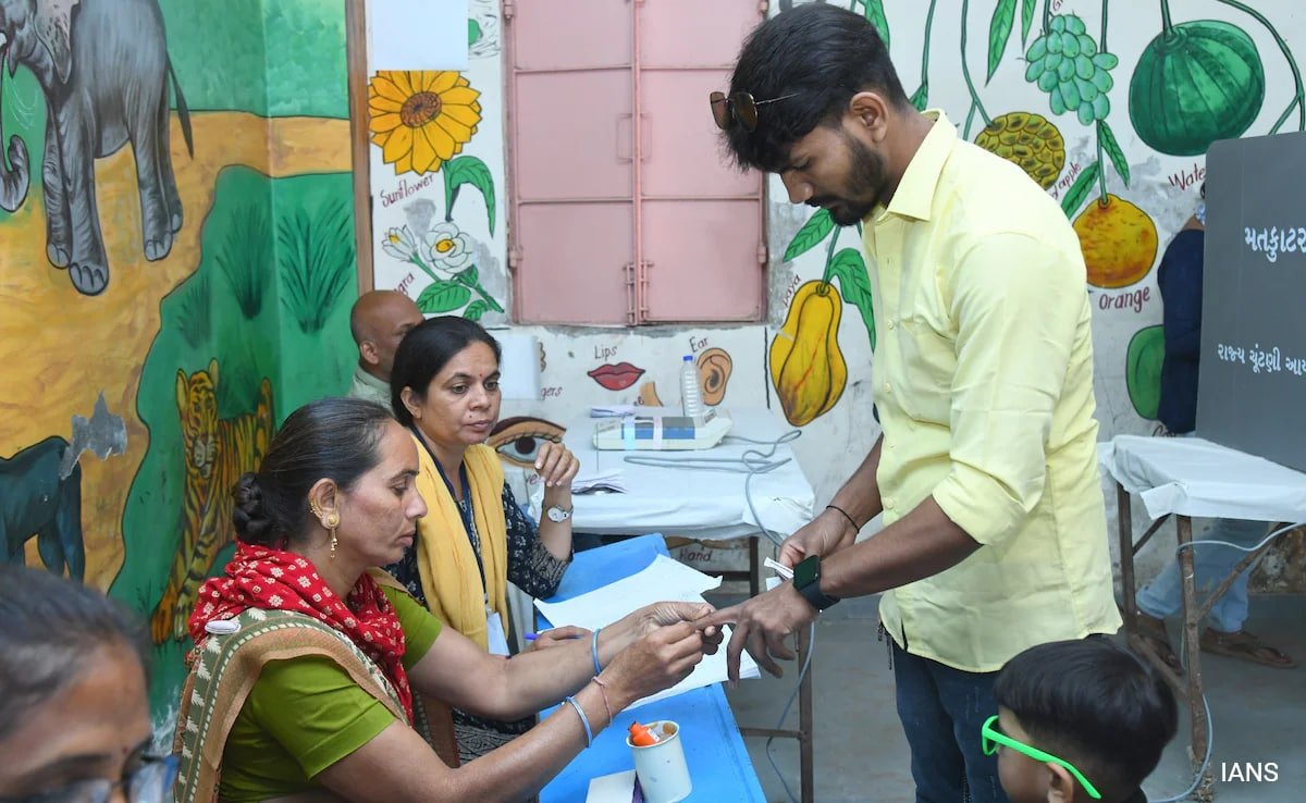 గుజరాత్ స్థానిక శరీర ఎన్నికలు జరుగుతున్నాయి, బిజెపి 215 సీట్లను గెలుచుకుంది