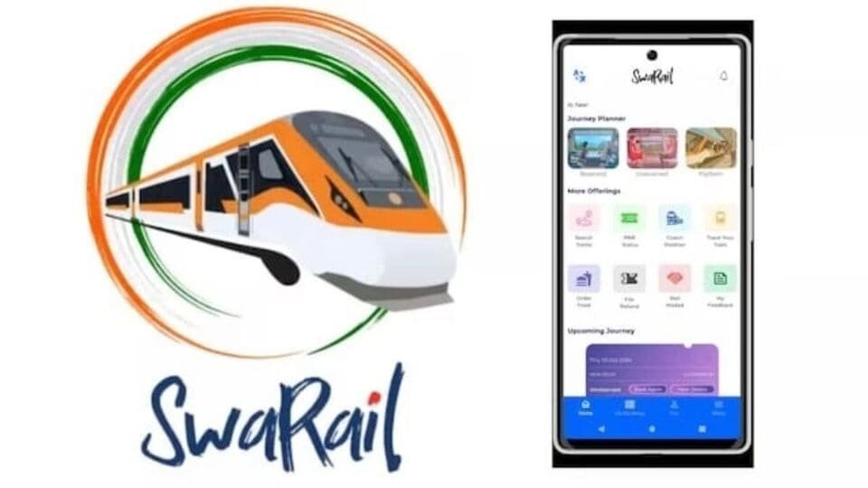 స్వరైల్ అనువర్తనం: ఇండియన్ ఇండియన్ రైల్వేస్ నుంచి 'స్వరైల్' యాప్; టికెట్ బుకింగ్ సహా సహా అన్ని అన్ని సేవలు ..