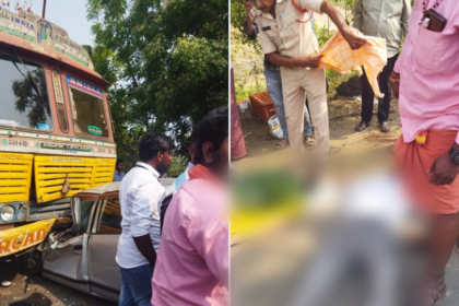 కృష్ణా జిల్లా పులిగడ్డ వద్ద ఘోర- ప్రమాదం- లారీ, కారు కారు ఘటనలో నలుగురు నలుగురు మృతి మృతి- కృష్ణ జిల్లాలో అవనిగద్దా ప్రాణాంతక కార్ ట్రక్ తాకిడి నాలుగు నెలల వయస్సుతో పాటు నాలుగు ప్రాణాలు కోల్పోయారు, ఆంధ్ర ప్రదేశ్ ప్రదేశ్