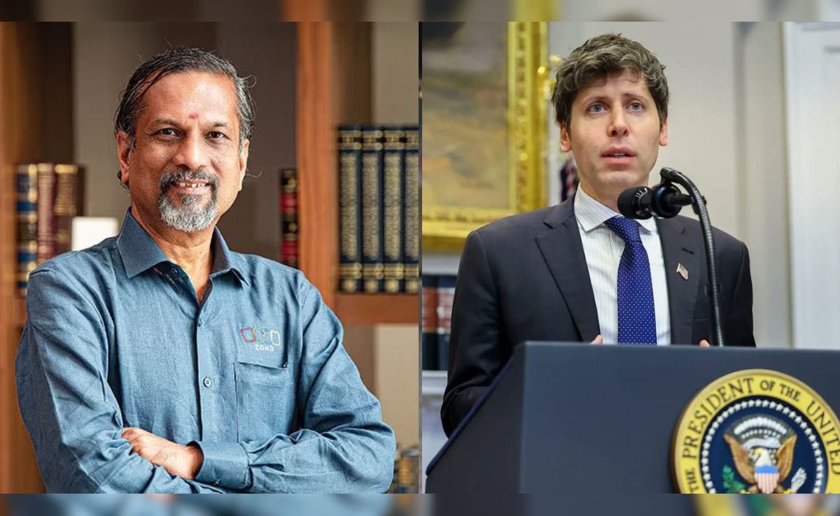 చాలా కోడింగ్ ఉద్యోగాలను దొంగిలించడానికి AI? జోహో వ్యవస్థాపకుడు శ్రీధర్ వెంబు అవును, సామ్ ఆల్ట్మాన్ అంగీకరిస్తాడు