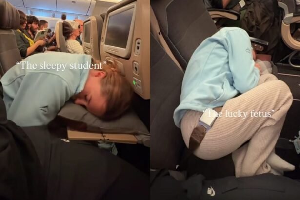 ట్రావెల్ వ్లాగర్ విమానంలో ఎకానమీ క్లాస్ కోసం 9 స్లీపింగ్ స్థానాలను పంచుకుంటుంది, వీడియో వైరల్