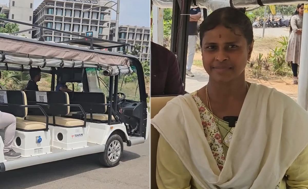 డ్రైవర్‌లెస్ వాహనాలపై ఐఐటి హైదరాబాద్ ప్రాజెక్ట్ డ్రైవర్ సీట్లో ఒక మహిళ ఉంది