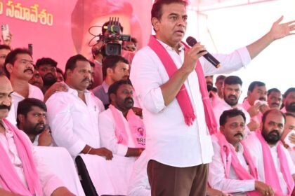 నల్గోండలో ktr: 'కేసీఆర్ కేసీఆర్ తెలంగాణ ... కాంగ్రెస్ కాంగ్రెస్, బీజేపీ, బీజేపీ ఢిల్లీ' - కేటీఆర్ కేటీఆర్ కేటీఆర్