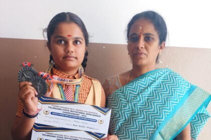 రాష్ట్ర స్థాయి స్థాయి కరాటే పోటీలో మానస స్కూల్ విద్యార్థికి సిల్వర్ మెడల్
