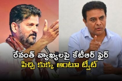 రేవంత్ రెడ్డి వ్యాఖ్యలపై కేటీఆర్ ఫైర్ ... పిచ్చి కుక్క అంటూ ట్వీట్ ట్వీట్