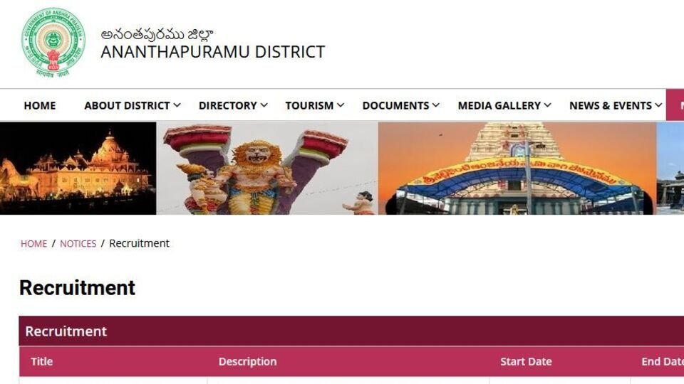 AP మెడికల్ జాబ్స్ 2025: అనంతపురం జిల్లాలో కాంట్రాక్ట్ ఉద్యోగాలు