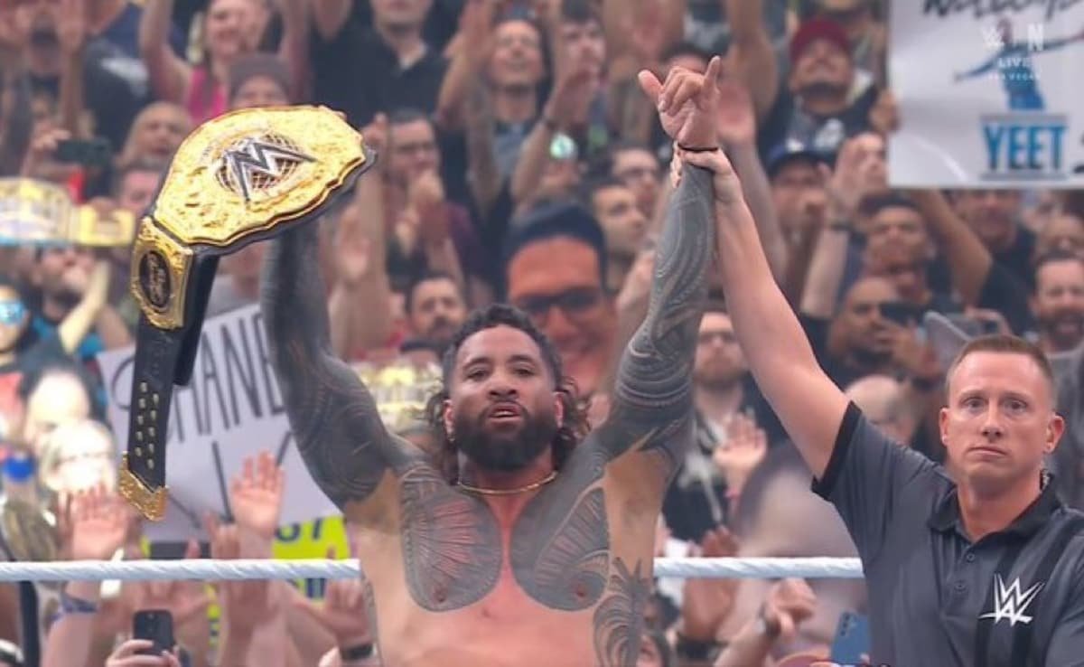 WWE రెసిల్ మేనియా 41, నైట్ 1 లైవ్ నవీకరణలు: జే ఉసో న్యూ వరల్డ్ హెవీవెయిట్ ఛాంపియన్ కిరీటం