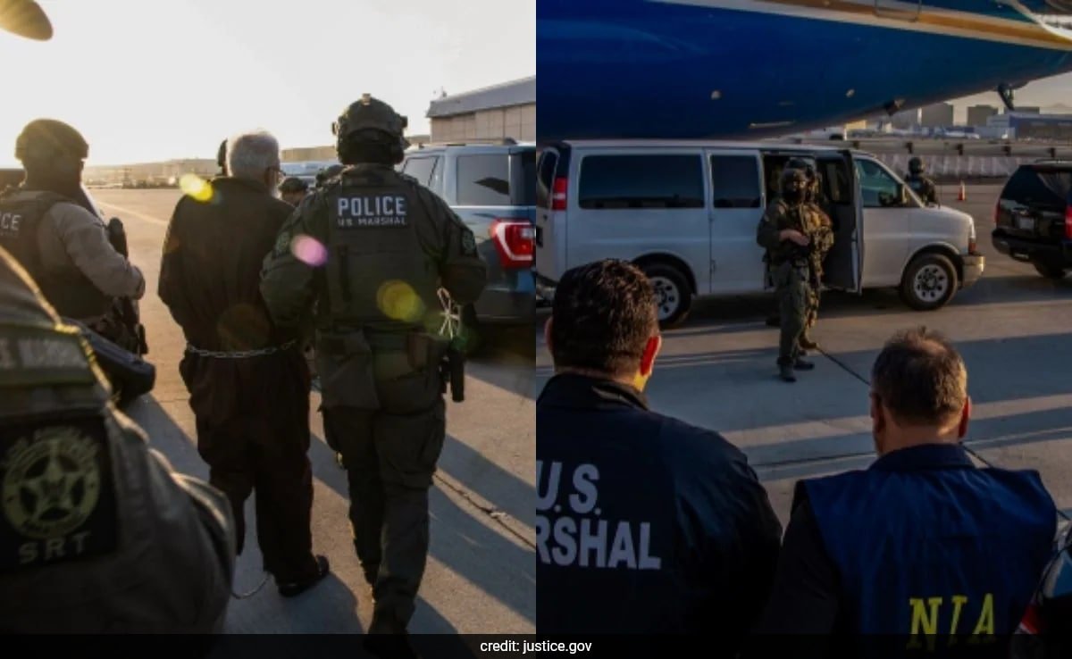 తాజా చిత్రాలు తహావ్వుర్ రానాను భారత అధికారులకు అప్పగించినట్లు చూపిస్తున్నాయి