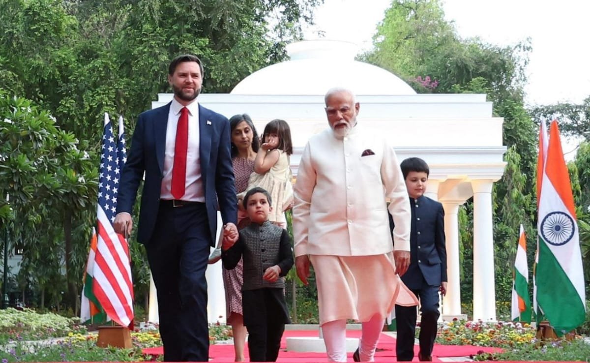 యుఎస్ వైస్ ప్రెసిడెంట్ జెడి వాన్స్ పిఎం మోడీని కలుస్తుంది, చర్చలు వాణిజ్య ఒప్పందంపై దృష్టి సారించాయి