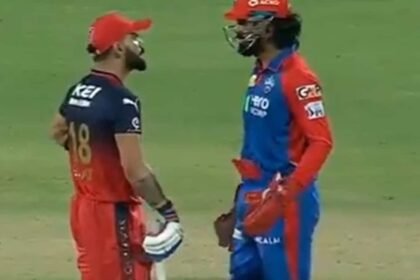 విరాట్ కోహ్లీ, కెఎల్ రాహుల్ ఐపిఎల్ 2025 క్లాష్ సమయంలో వేడి మార్పిడిలో పాల్గొంటారు - వీడియో వైరల్