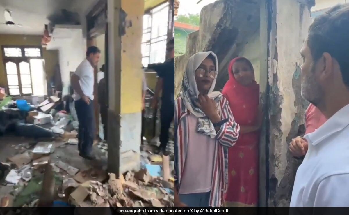 జమ్మూలో రాహుల్ గాంధీ మరియు పాకిస్తాన్ షెల్లింగ్ బాధపడుతున్న కుటుంబాలను కలవడానికి కాశ్మీర్ పూంచ్