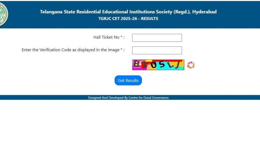 టీజీఆర్జేసీ టీజీఆర్జేసీ - 2025 ఫలితాలు విడుదల ...