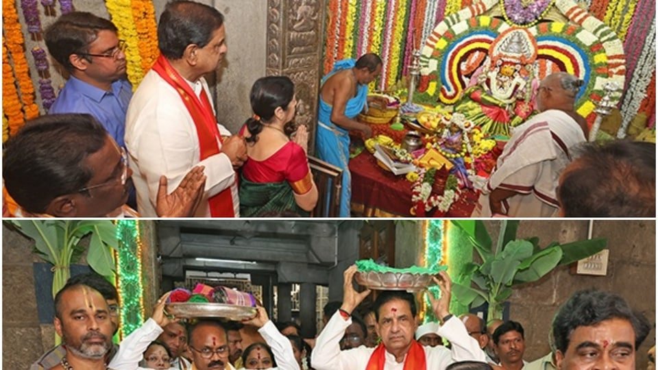 తిరుపతి తాతయ్య గుంట గుంట గంగమ్మ తల్లి జాతర- సారె సమర్పించిన టీటీడీ టీటీడీ ఛైర్మన్, ఈవో