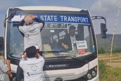 మణిపూర్ ప్రభుత్వ బస్సుపై రాష్ట్ర పేరు తర్వాత ప్రోబ్ పెరగడానికి పిలుపులు