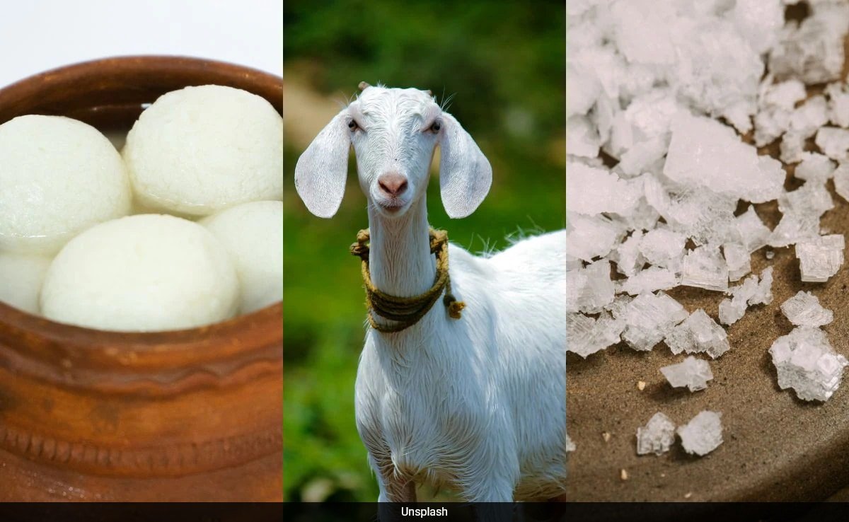 రాస్గుల్లాస్, ఉప్పు బస్తాలు మరియు మేకలు