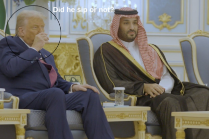 సౌదీ పర్యటనలో ట్రంప్ ఆ డ్రింక్ డ్రింక్? లేదా?