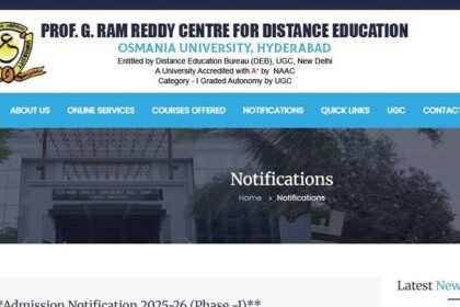 ఓయూ దూర విద్యలో డిగ్రీ, పీజీ పీజీ ప్రవేశాలు