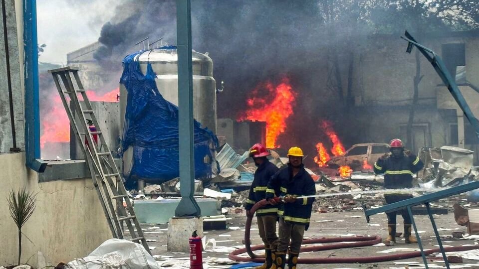 ఫార్మా కంపెనీలో పేలుడు పేలుడు: 34 కు చేరిన మృతుల సంఖ్య సంఖ్య