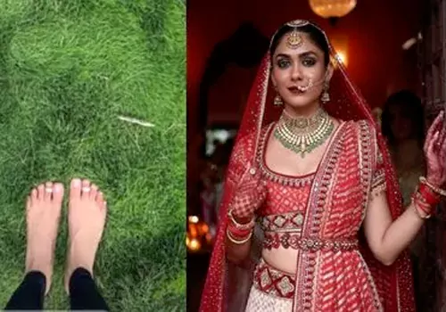 మృణాల్ ఠాకూర్ పెళ్లి? మరి ఆ పిక్స్ ఎవరివి