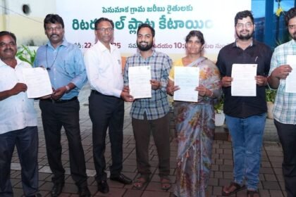 రాజధాని అమరావతి రైతులకు ఈ- లాటరీ లాటరీ విధానంలో 1,756 రిటర్నబుల్‌ ప్లాట్ల ప్లాట్ల ప్లాట్ల