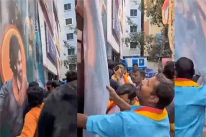 వీరమల్లు బ్యానర్స్ చించివేత .. ఇది ఇది వాళ్ల కార్యకర్తల పనే పనే