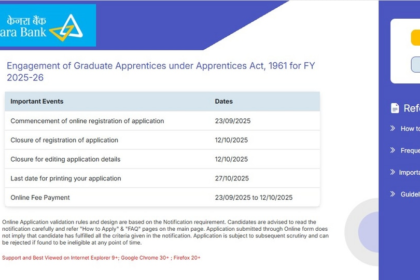 కెనరా బ్యాంక్లో అప్రెంటీస్ పోస్టులు- ఇలా అప్లై అప్లై అప్లై చేసుకోండి ..