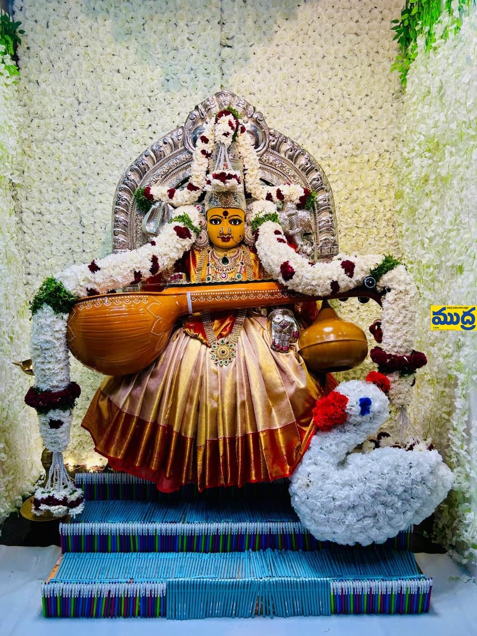 సరస్వతీదేవి రూపంలో భక్తులకు దర్శనమిచ్చిన దర్శనమిచ్చిన