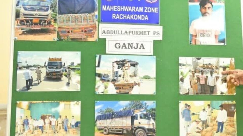 ఒడిశా టు టు ... వయా వయా హైదరాబాద్ ..! . 6.25 కోట్ల విలువైన గంజాయి సీజ్