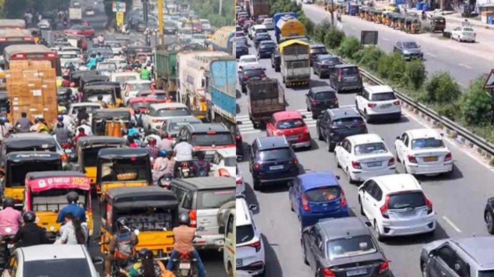 హైదరాబాద్‌కు వచ్చే వచ్చే బిజీబిజీ బిజీబిజీ .. ఇటు విజయవాడ విజయవాడ, అటు వరంగల్ హైవేలపై హైవేలపై!