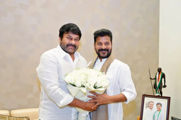 ప్రత్యేక ఆకర్షణగా చిరంజీవి, రేవంత్ రెడ్డి.. ఫ్యాన్స్ సంబరాలు